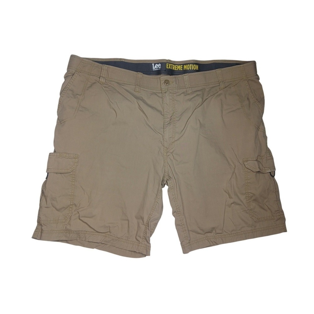 Lee Cargo Shorts Mens 50 Khaki Tan Extreme Motion Stretch Performance Casual